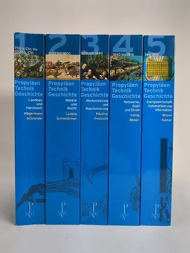 Buch: Propyläen Technik Geschichte 1-5, König, Wolfgang (Hrsg.), 2003, 5 Bände