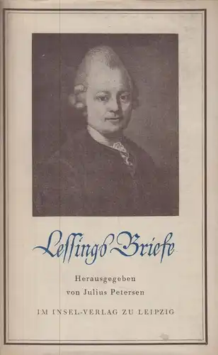Buch: Lessings Briefe, Petersen, Julius (Hrsg.), 1950, Insel Verlag, gebraucht
