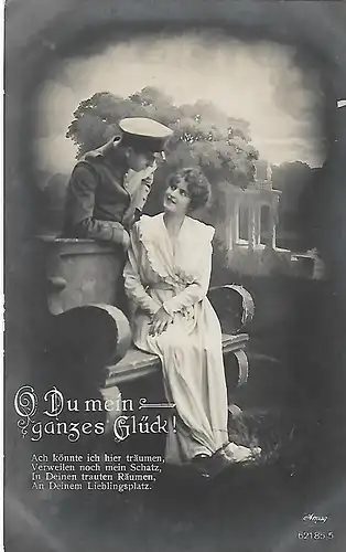 AK Du mein ganzes Glück!, ca. 1919, Postkarte, gebraucht, gut