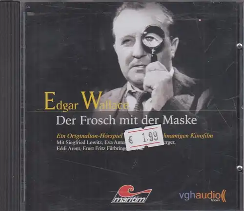 CD: Edgar Wallace - Der Frosch mit der Maske. Hörspiel zum Film, gebraucht, gut