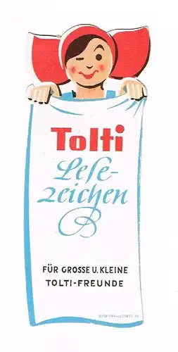 Lesezeichen: Tolti Lesezeichen für große und kleine Tolti-Freunde, 1955