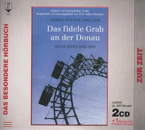 CD: Georg Stefan Troller - Das fidele Grab an der Donau. 2006, 2 CDs + Musik CD