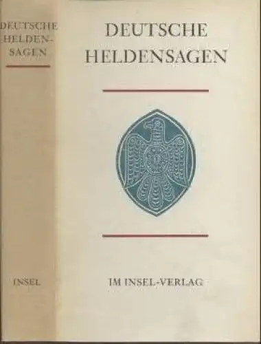 Buch: Deutsche Heldensagen, Hecht, Wolfgang und Gretel. 1977, Insel Verlag