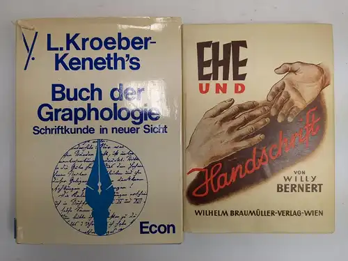 12 Bücher Graphologie, Handschrift, Charakter, Schriftkunde, Lehrbuch ...