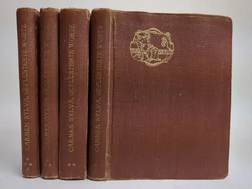 Buch: Geflüsterte Worte Teil 1-5, Carmen Sylva, 1922, 5 in 4 Bänden, Wunderling