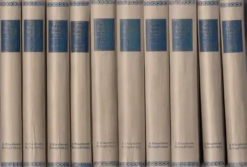 Buch: Gesammelte Werke, Rosegger, Peter. 10 Bände, 1912 ff, Verlag L. Staackmann