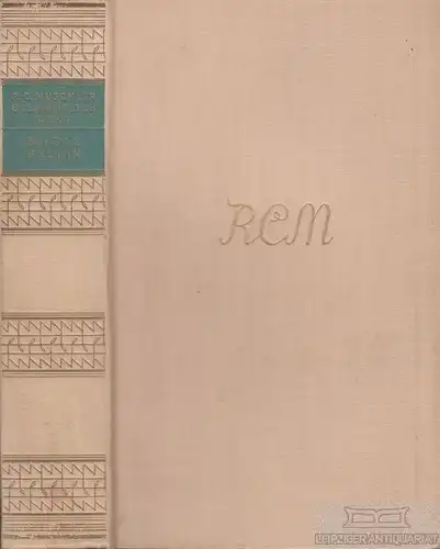 Buch: Basil Brunin, Muschler, Reinhold Conrad. Muschlers gesammelte Werke, 1923