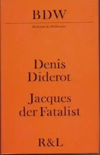 Buch: Jacques der Fatalist, Diderot, Denis. Bibliothek der Weltliteratur,  23172