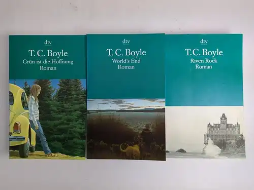 3 Bücher T. C. Boyle: Riven Rock / World's End / Grün ist die Hoffnung, dtv