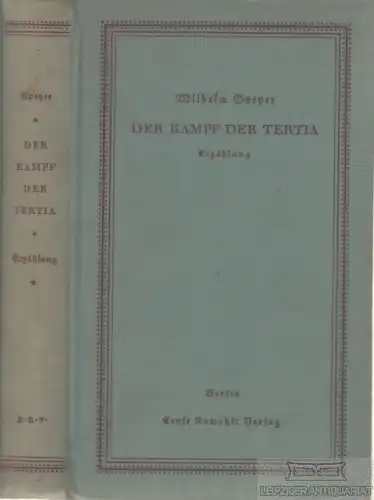 Buch: Der Kampf der Tertia, Speyer, Wilhelm. 1928, Ernst Rowohlt Verlag
