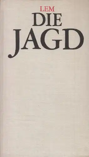 Buch: Die Jagd, Lem, Stanislaw. 1973, Verlag Volk und Welt, gebraucht, gut