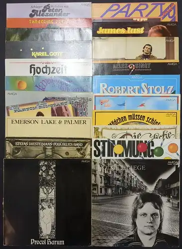 20 verschiedene AMIGA Schallplatten 12" LP, Zirkus Munkepunke, Holge Biege ...