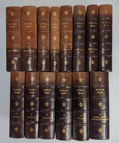 Buch: Johann Nestroy - Sämtliche Werke, 14 von 15 Bänden, Verlag Anton Schroll