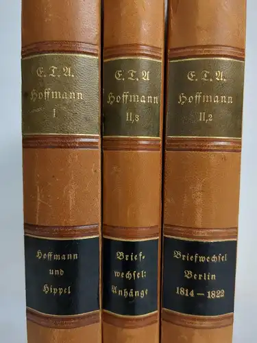 3 Bücher E. T. A. Hoffmann im persönlichen und brieflichen Verkehr, 1912, Paetel