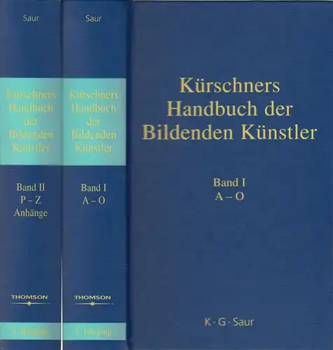 Buch: Kürschners Handbuch der Bildenden Künstler, 2005, K. G. Saur Verlag