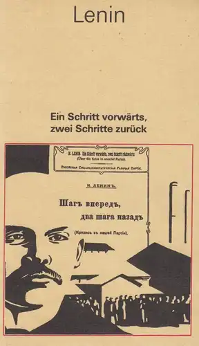 Buch: Ein Schritt vorwärts, zwei Schritte zurück. Lenin, 1987, Dietz Verlag