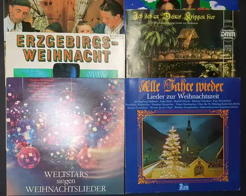 10 verschiedene Schallplatten Weihnachten 12" LP, Vinyl, Schallplatten, Konvolut