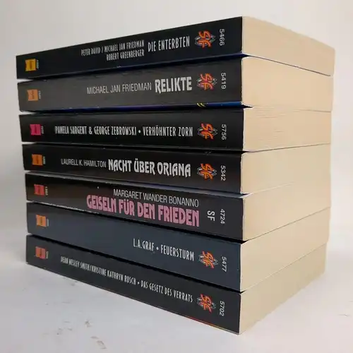 7 Bücher Star Trek, Science fiction, Heyne, Taschenbücher, Raumschiff, Sci-fi