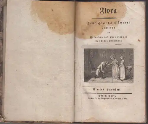 Buch: Flora - Viertes Bändchen, anonym, 1793, Cotta, Teutschlands Töchtern , gut