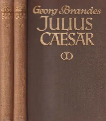 Buch: Cajus Julius Caesar, Brandes, Georg. 2 Bände, 1925, Erich Reiss Verlag