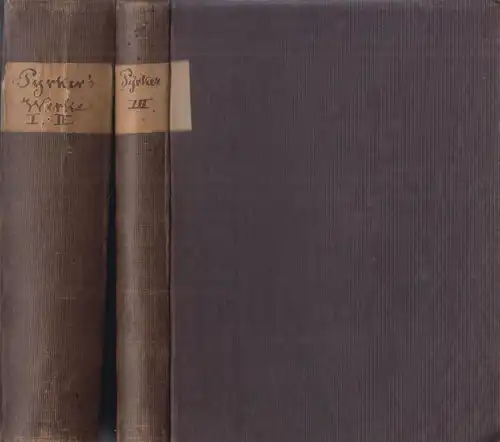 Buch: Sämmtliche Werke Band 1-3, Parker, J. L., 1855, 3 Teile in 2 Bänden, Cotta
