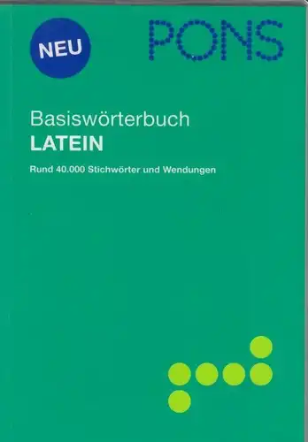 Buch: PONS Basiswörterbuch Latein. Latein-Deutsch /Deutsch-Latein, Cyffka, 2008