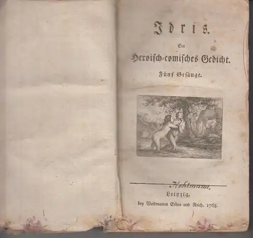 Buch: Idris, Wieland, Christoph Martin, 1768, Weidmanns Erben und Reich,