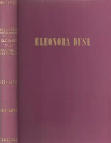 Buch: Eleonora Duse. Bolla, Nino, 1947, Alfred Scherz Verlag, gebraucht, gut