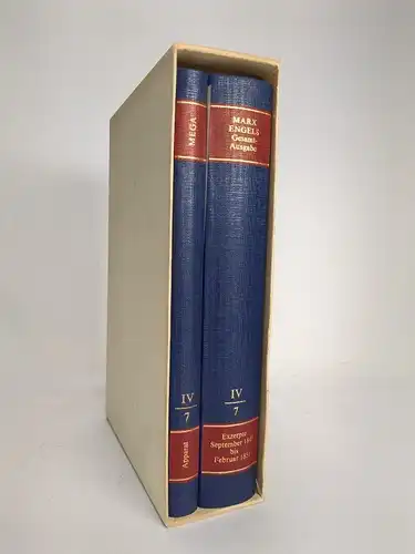 Buch: Marx / Engels Gesamtausgabe (MEGA) IV/7, 2 Bände, 1983, Dietz Verlag