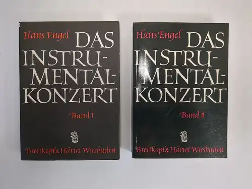 Buch: Das Instrumentalkonzert 1+2. Engel, Hans, 2 Bände, Breitkopf & Härtel