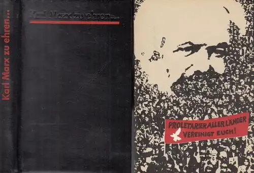 Buch: Karl Marx zu ehren. 1983, Dietz Verlag, Grafiken und Plakate