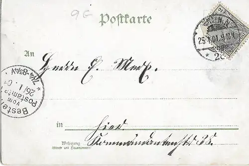 AK Gruss aus Berlin. Kaiser Wilhelm Gedächtnis-Kirche. ca. 1901, Postkarte, gut
