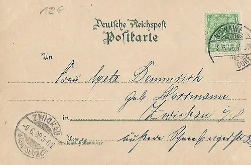 AK Gruss aus Potsdam. Historische Mühle. ca. 1898, Postkarte, gut