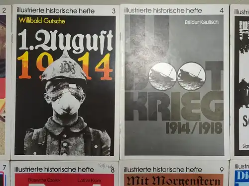 15 Hefte Illustrierte historische Hefte, Nr. 1-15, Dt. Verlag der Wissenschaften