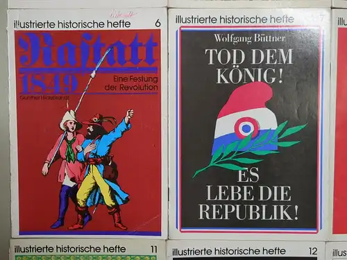 15 Hefte Illustrierte historische Hefte, Nr. 1-15, Dt. Verlag der Wissenschaften