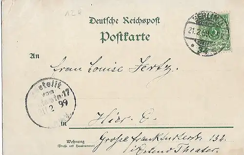 AK Potsdam Stadtschloss. ca. 1899. Postkarte, gut