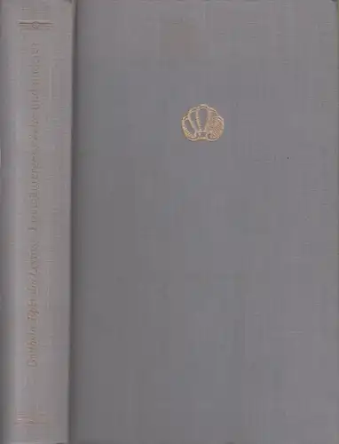 Buch: Freimäurergespräche und anderes, Lessing, Gotthold Ephraim. 1981