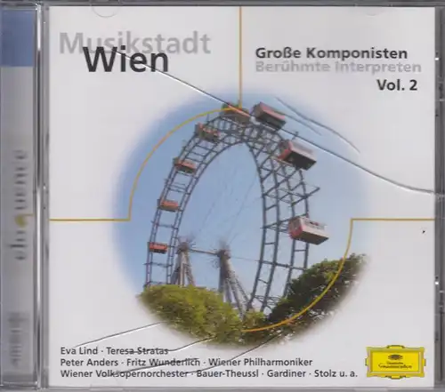 CD: Musikstadt Wien. Große Komponisten Vol. 2. 2007, Eva Lind, Peter Anders u.a.