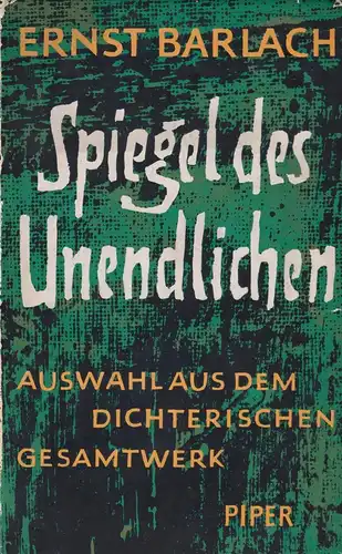 Buch: Spiegel des Unendlichen, Barlach, Ernst. Die Bücher der Neunzehn, 1960