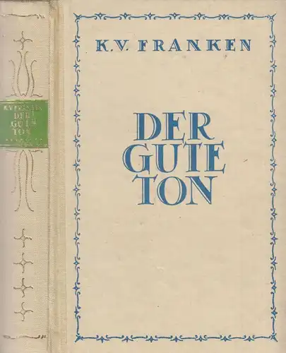 Buch: Handbuch des guten Tones. Franken, Constanze von, Max Hesse Verlag
