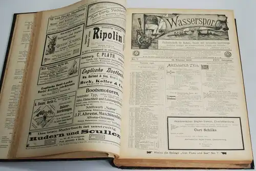 Wassersport XXIV. Jahrgang 1906 - Nummern 1-52, Belitz, Georg. Wassersport, 1906