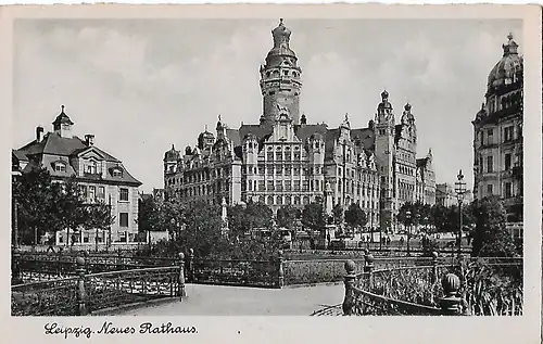 AK Leipzig. Neues Rathaus. ca.1911, gebraucht, gut
