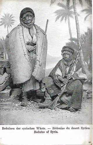 AK Beduinen der syrischen Wüste. ca. 1909, Postkarte, gebraucht, gut