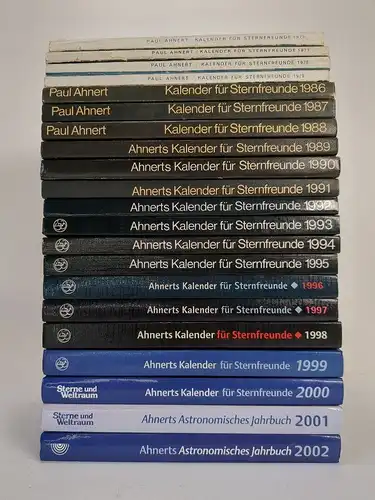 21 Kalender für Sternfreunde: 1975, 1977-79, 1986-2002, Ahnert, Paul, Barth Vlg.