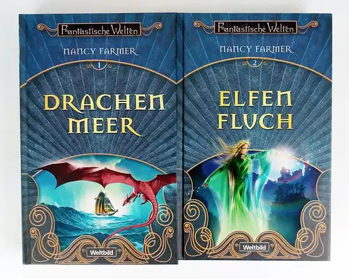 2 Bücher Nancy Farmer: Drachenmeer / Elfenfluch. 2004/2007 Weltbild Verlag