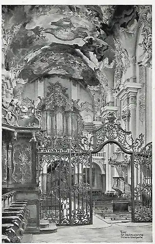 AK Trier. St. Paulinuskirche. Inneres Westportal. ca. 1935, gebraucht, gut