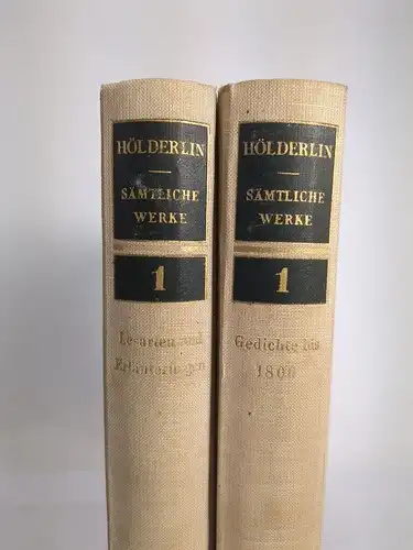 Buch: Friedrich Hölderlin, Sämtliche Werke, Erster Band, 2 Bände, Gedichte