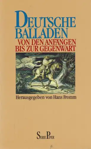 Buch: Deutsche Balladen. Fromm, Hans, 1993, Piper Verlag, gebraucht, gut