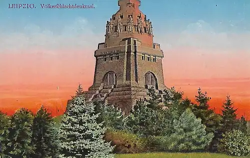 AK Leipzig. Völkerschlachtdenkmal. ca.1915, Verlag Louis Glaser, gebraucht, gut
