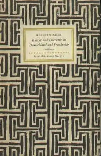 Insel-Bücherei 771, Kultur und Literatur in Deutschland und Frankreich, Mi 44543